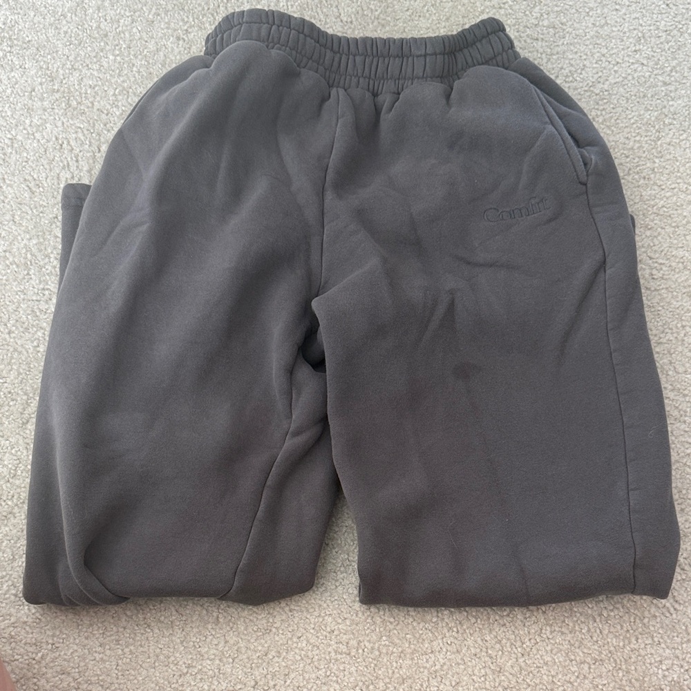 Cmfrt sweatpants size small dark charcoal gray